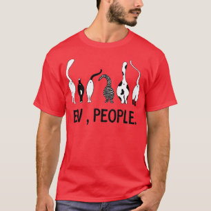 Camiseta Divertido Ojo, La Gente Meow Cat Lover