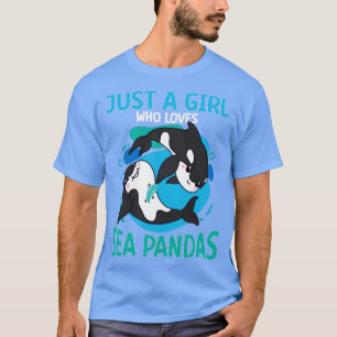 Camiseta Divertido Orca Whale Sea Panda Sólo Un Chica Que A
