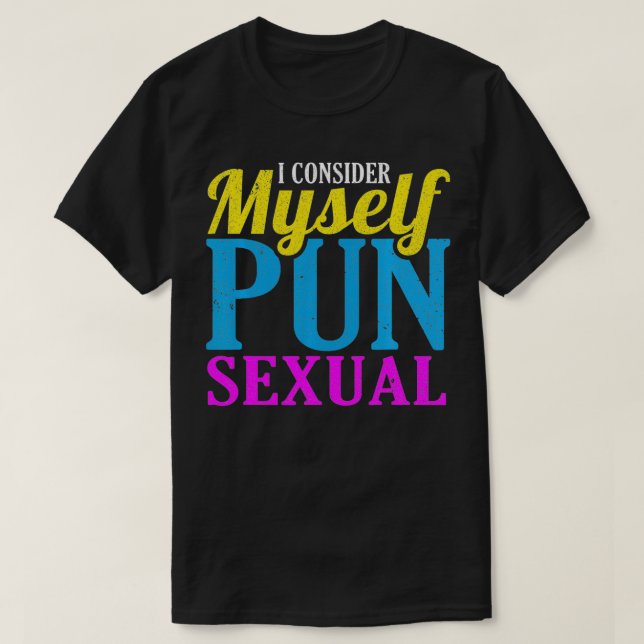 Camiseta Divertido orgullo panseual LGBT que considero Pun  (Diseño del anverso)