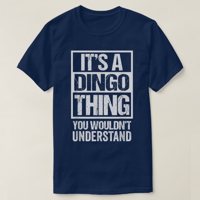 Camiseta Divertido Padre De Dingo Cita Que Es Un Amo De Per (Diseño del anverso)