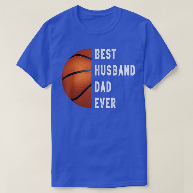 Camiseta Divertido padre del mejor esposo del baloncesto (Diseño del anverso)