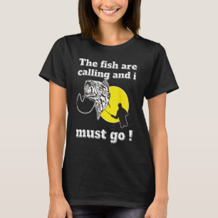Camiseta Divertido padre pescador cita a los peces y
