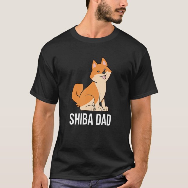 Camiseta Divertido padre shiba inu perro chiba inu Papa gra (Anverso)