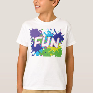 Camiseta Divertido Paint Splatter