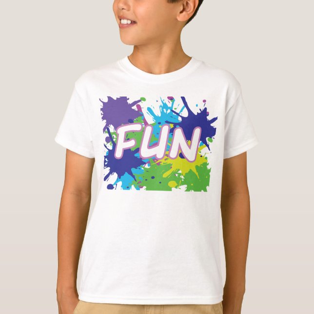 Camiseta Divertido Paint Splatter (Anverso)