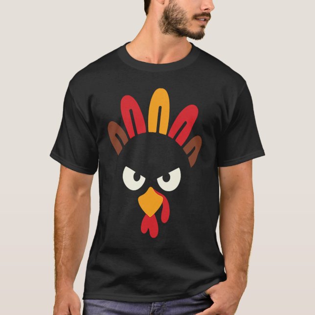 Camiseta Divertido pájaro turco enojado como no Acción de G (Anverso)