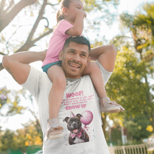 Camiseta Divertido papá de cumpleaños de perro personalizad