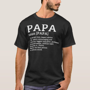 Camiseta Divertido papá de definición