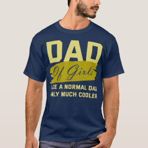 Camiseta Divertido Papá De Los Chicas Padre Cooler Hijas A