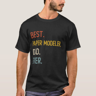 Camiseta Divertido papá mejor vendedor de papel papá jamás 