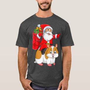 Camiseta Divertido Papá Noel Riding Hamster C