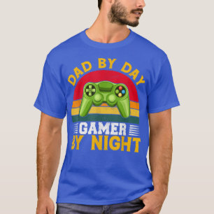 Camiseta Divertido Papá Por Jugador De Día Por Juegos De Vi