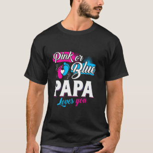 Camiseta Divertido Papa Rosa O Azul Cute Te Ama La Reserva 
