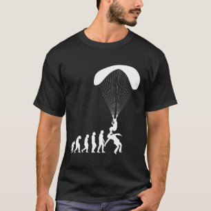 Camiseta Divertido parapente Evolución Parapente Skydiving