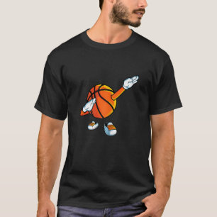 Camiseta Divertido partido de baile de baloncesto con balon