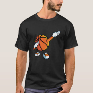 Camiseta Divertido partido de baile de baloncesto con balon