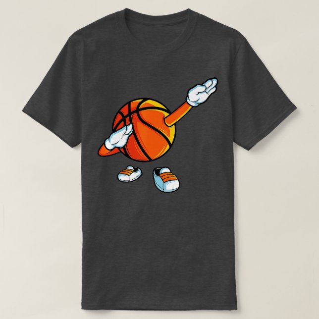 Camiseta Divertido partido de baile de baloncesto con balon (Diseño del anverso)