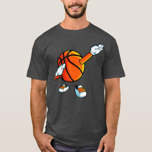 Camiseta Divertido partido de baile de baloncesto con balon
