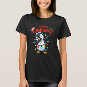 Camiseta Divertido partido de la familia Dabbing Penguin Sa