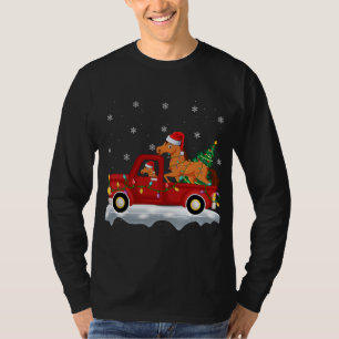 Camiseta Divertido paseo en caballo árbol de Navidad camion