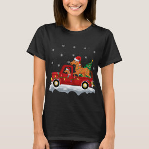 Camiseta Divertido paseo en caballo árbol de Navidad camion