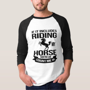 Camiseta Divertido paseo en caballo me cuenta