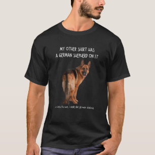 Camiseta Divertido Pastor Alemán En Ti Perro Adoptar No Com