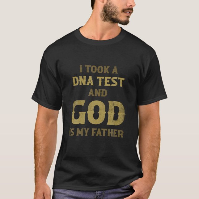 Camiseta Divertido pastor cristiano Dios es mi fe padre (Anverso)