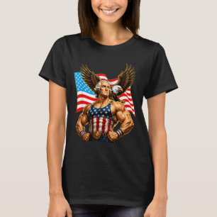 Camiseta Divertido Patriótico George Washington Águila Usa