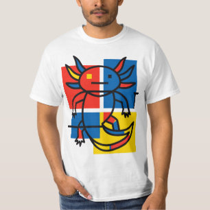 Camiseta Divertido patrón de arte abstracto de Axolotl Piet