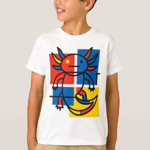 Camiseta Divertido patrón de arte abstracto de Axolotl Piet