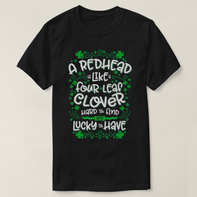 Camiseta Divertido pelirrojo irlandés para los que aman la  (Diseño del anverso)