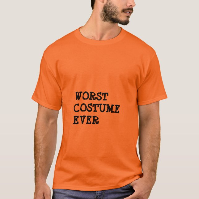 Camiseta Divertido peor disfraz en Halloween (Anverso)
