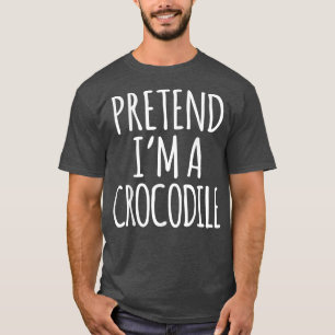 Camiseta Divertido perezoso disfraz de Halloween finge que