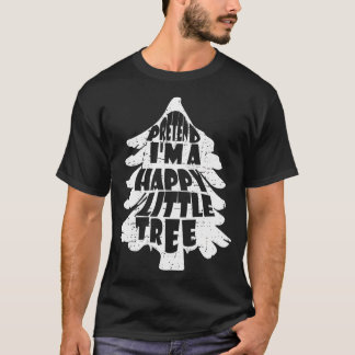 Camiseta Divertido perezoso disfraz de Halloween finge que