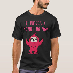 Camiseta Divertido perezoso pero lindo diseño que hice esa 