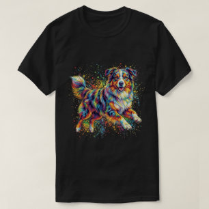Camiseta Divertido Perrito Cuidado Ovejero Australiano Colo