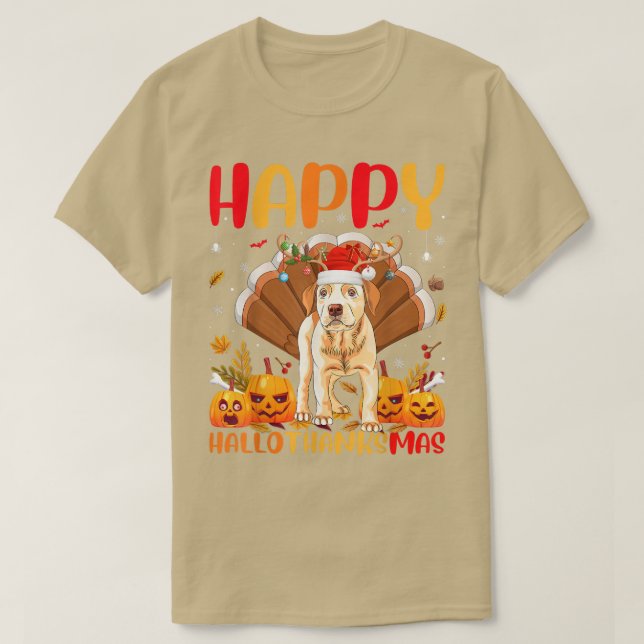 Camiseta Divertido Perro amante Feliz Labrador Recuperador  (Diseño del anverso)