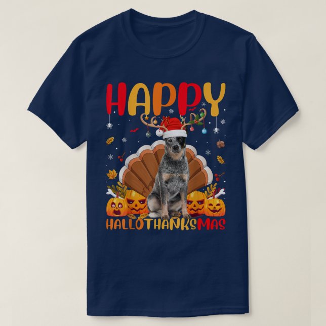 Camiseta Divertido perro amante Feliz perro de ganado austr (Diseño del anverso)