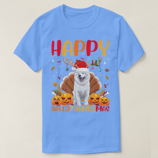 Camiseta Divertido perro amante Feliz perro esquimal estado (Diseño del anverso)