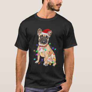 Camiseta Divertido perro Bulldog francés adorna el árbol de