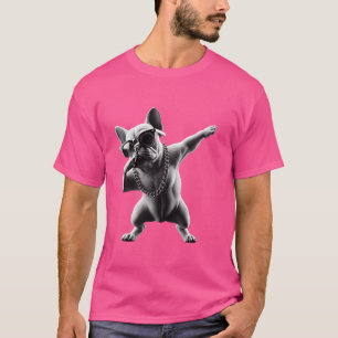 Camiseta Divertido perro Bulldog francés garabato Guay Dab 
