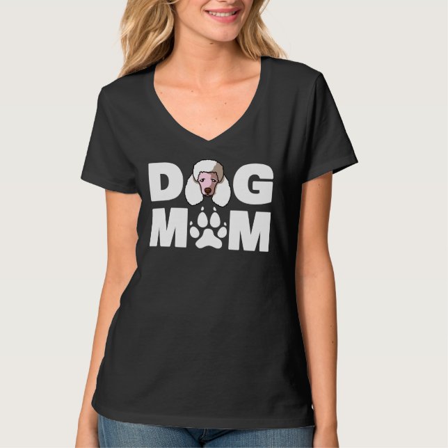 Camiseta Divertido perro canino de Poodle Mamá Amor R Regal (Anverso)
