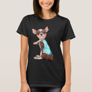 Camiseta Divertido perro chihuahua que amo a papá que es gr