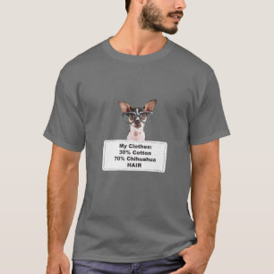 Camiseta Divertido perro chihuahua W Glasses