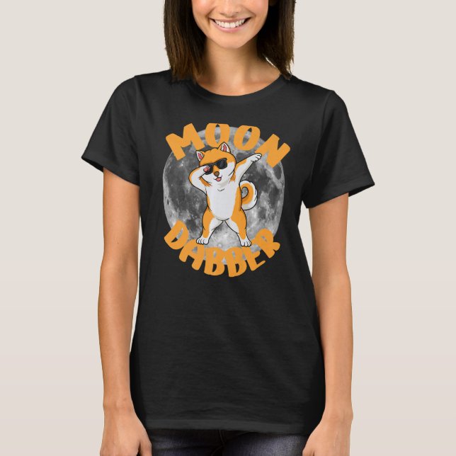 Camiseta Divertido perro Dabbing Shiba Inu con gafas de sol (Anverso)