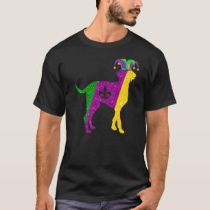 Camiseta Divertido perro dalmatiano Mardi Gras Fiestas Másc