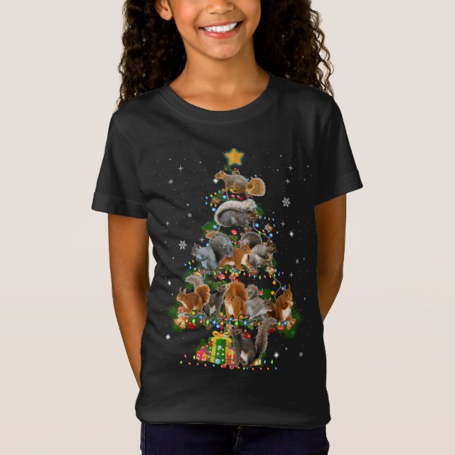Camiseta Divertido perro de ardilla de Navidad Squirrel Lov (Anverso)