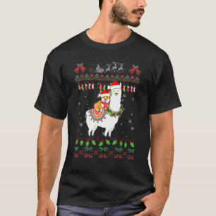 Camiseta Divertido perro de Corgi montando Navidades de Lla