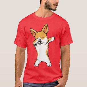 Camiseta Divertido perro de Dabbing Corgi Dab Dance T-Shirt